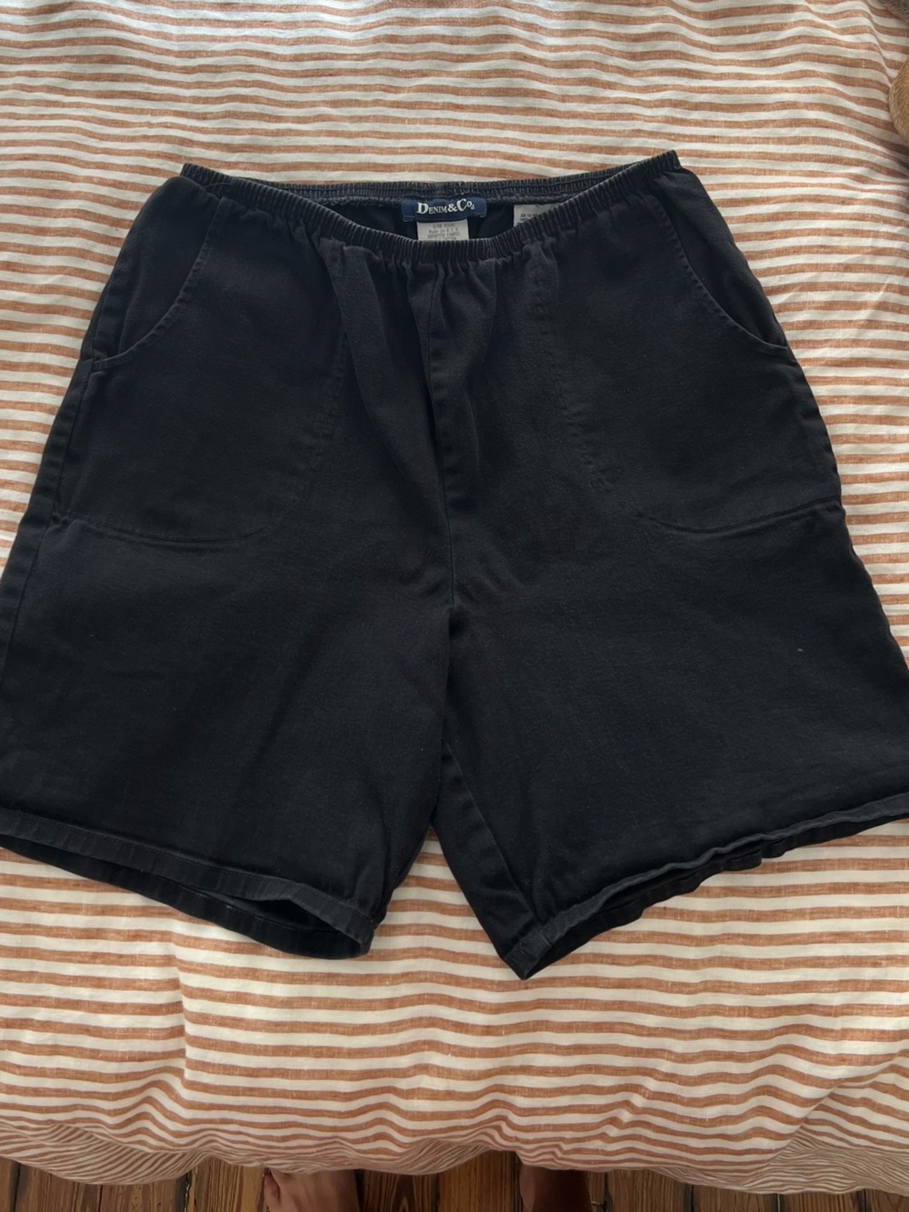 Women’s Deadstock Vintage Denim & Co Elastic Made in USA 100% Cotton M